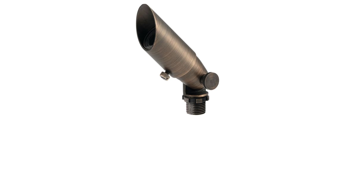 Kichler 15483CBR Cast Brass Single Light 5" Wide Landscape