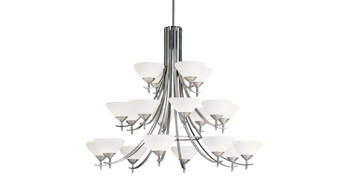 Kichler 1861AP Olympia 3Tier Chandelier with 20 Lights