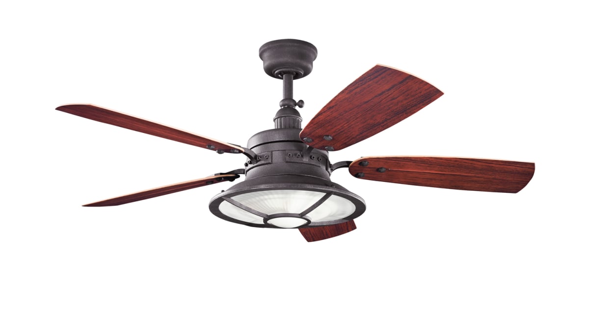 Kichler 310102dbk Harbour Walk 52 Indoor Build Com Kichler lighting renew patio white ceiling fan without light. build com