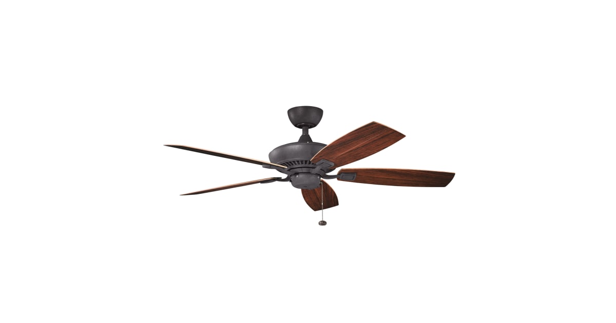 Kichler 310192DBK Canfield Patio 52" Outdoor Ceiling Fan