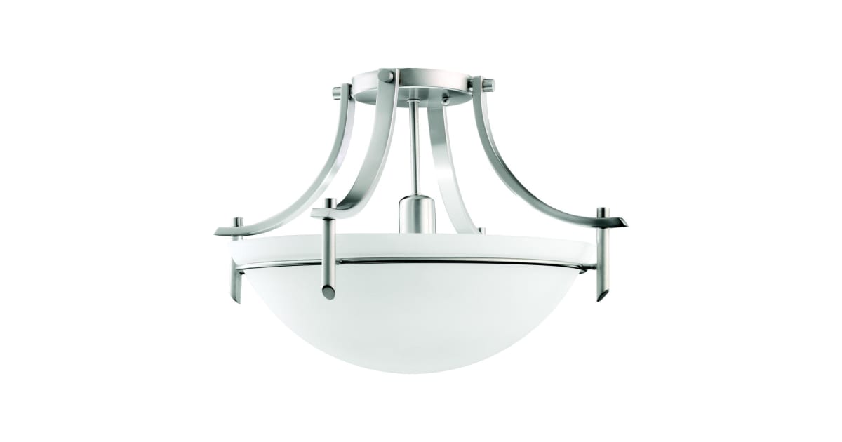 Kichler 3678AP Olympia 1 Light SemiFlush Indoor Ceiling