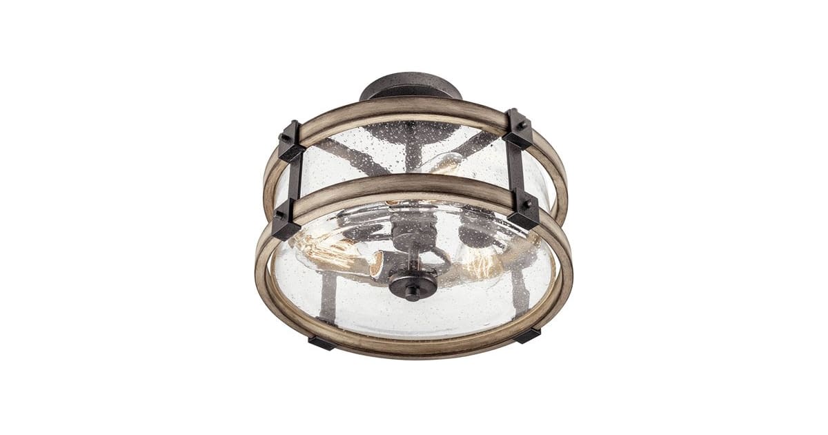 Kichler 38190 Barrington 3 Light Semi Flush
