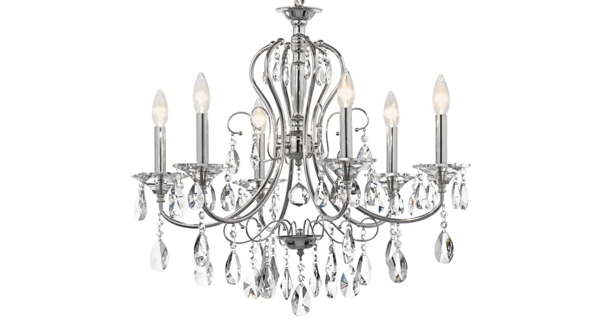 Kichler 43121CH Jules SingleTier Chandelier with 6