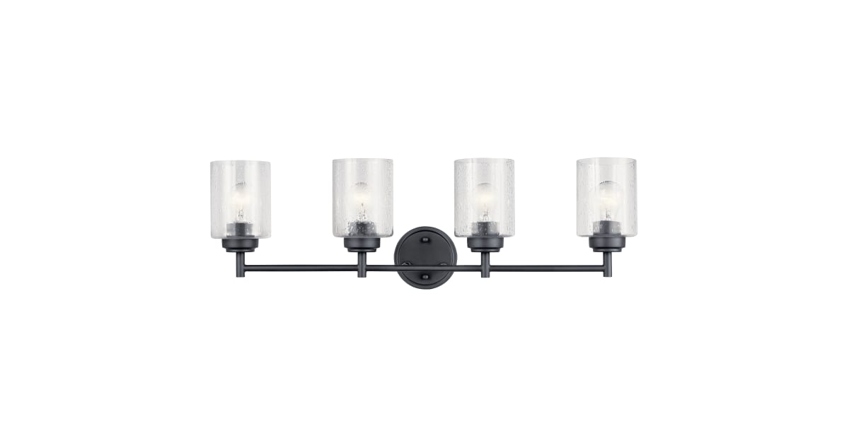 Kichler 45887BK Winslow 4 Light 30 Wide Vanity Light Build