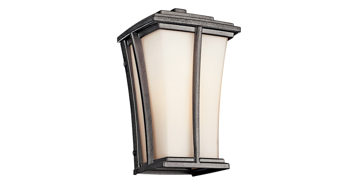 Kichler Atwood LED Outdoor Wall Lantern – Brownstone Bronze Finish – 9W Energy Efficient