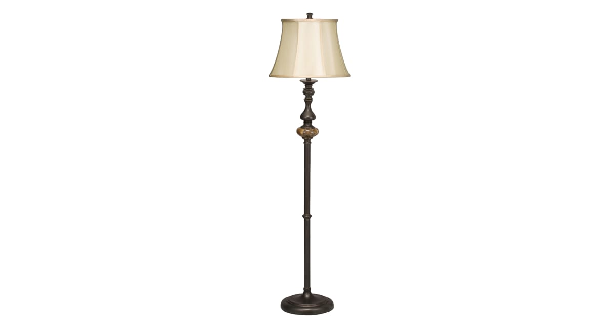 Kichler 74234 Single Light Floor Lamp with Marble Accents from the ...