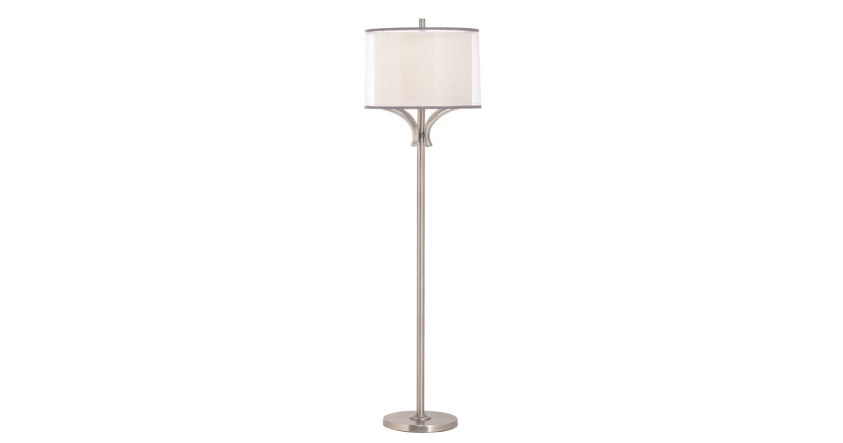 Kichler 74382APCA Lacey 1 Light Portable Floor Lamp with Bulb Included ...