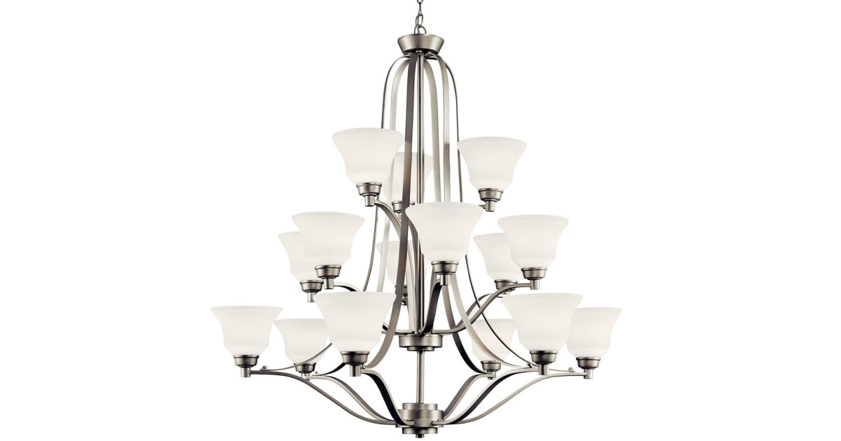 Kichler 1789NI Langford 3Tier Chandelier with 15 Lights