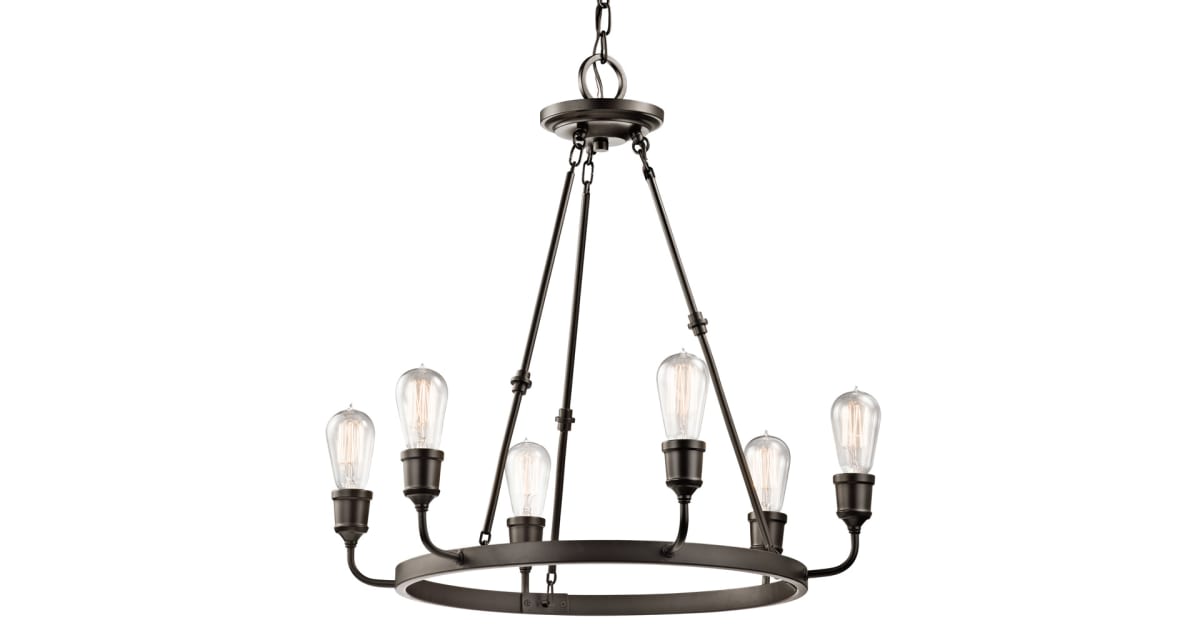 Kichler 42708OZ Lucien 6 Light 25" Wide Chandelier with