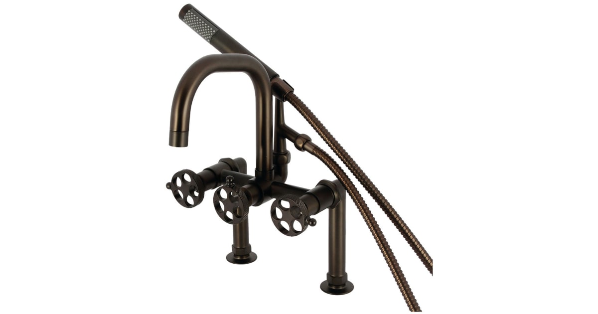 Kingston Brass Vintage Wand-Wasserhahn – Poliertes Chrom, Für Badewanne, Aus Messing