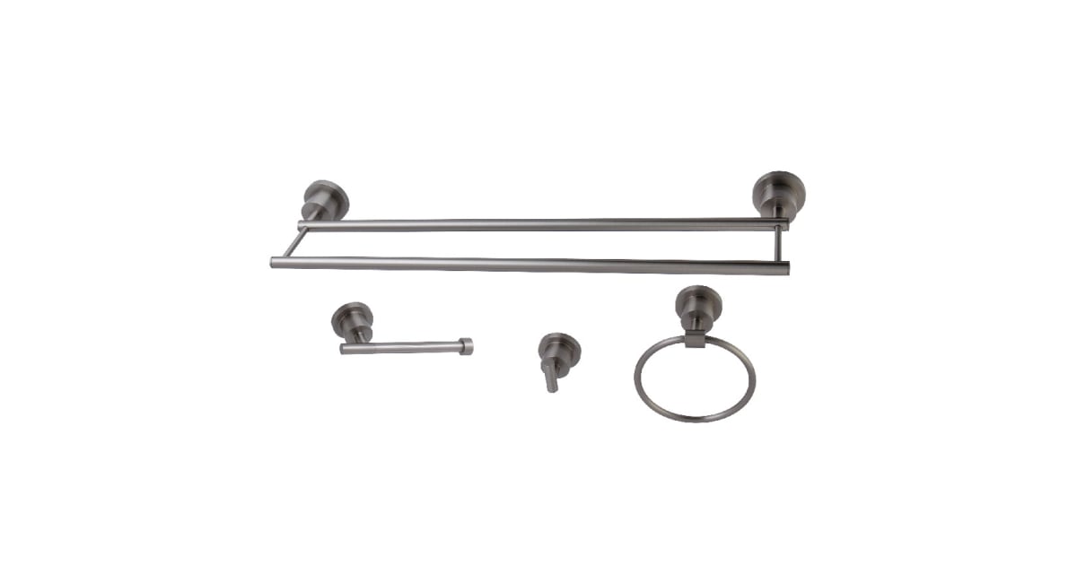 Kingston Brass 4-Piece Bathroom Accessory Set in Oil Rubbed Bronze