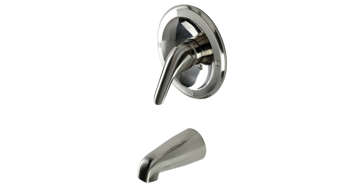 Kingston Brass Tub Faucet Spout Only - Brushed Nickel, 5-Inch, Solid Brass, For Traditional Bath & Shower