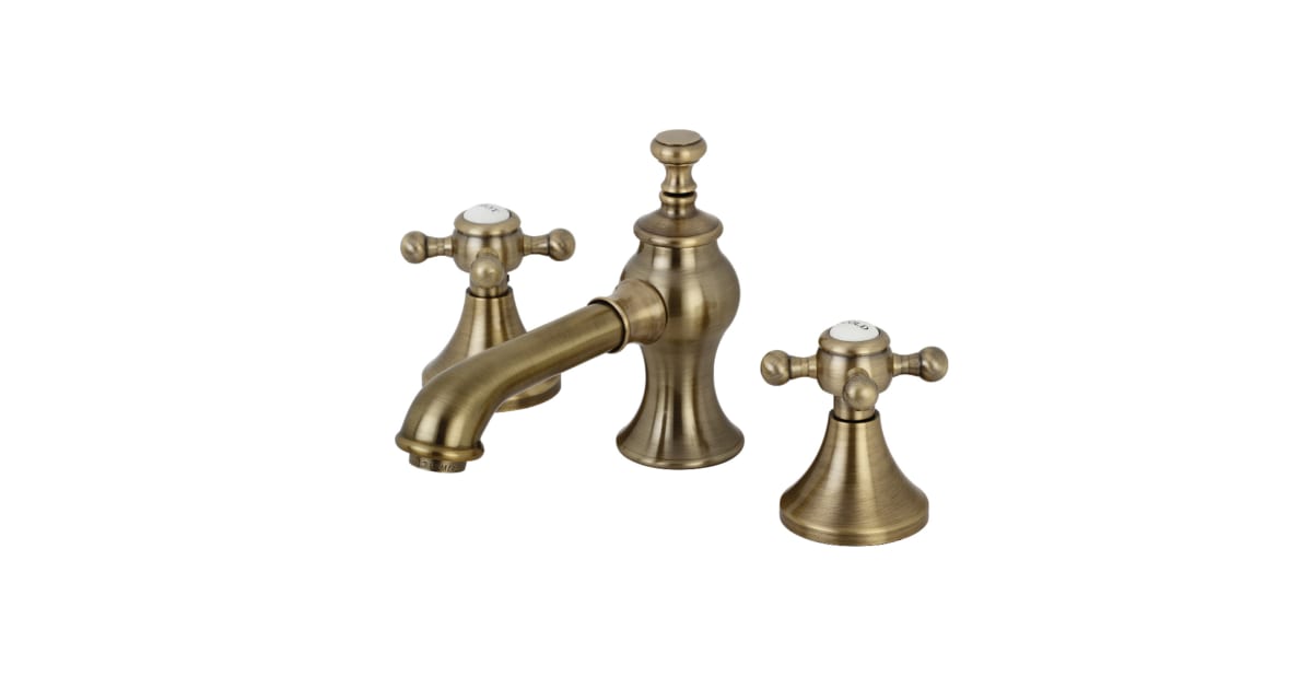 Shop Kingston Brass English Country 1.2 GPM Widespread Bathroom Faucet with Pop-Up Drain Assembly from Build.com on Openhaus