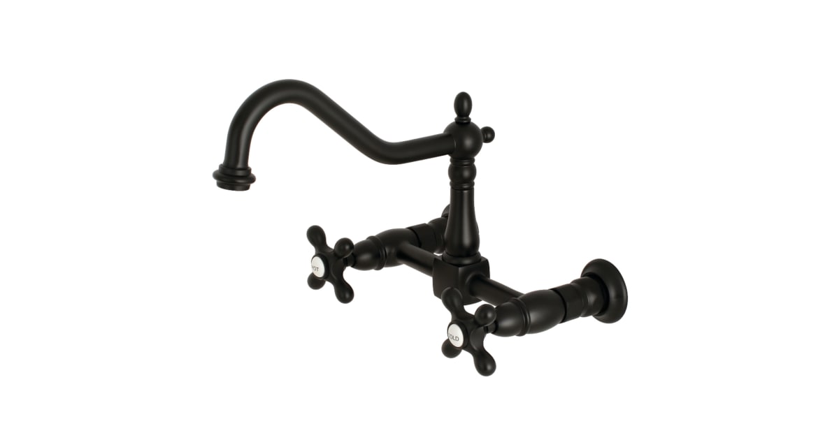 Kingston Brass KS1240AX Heritage 1.8 GPM Double