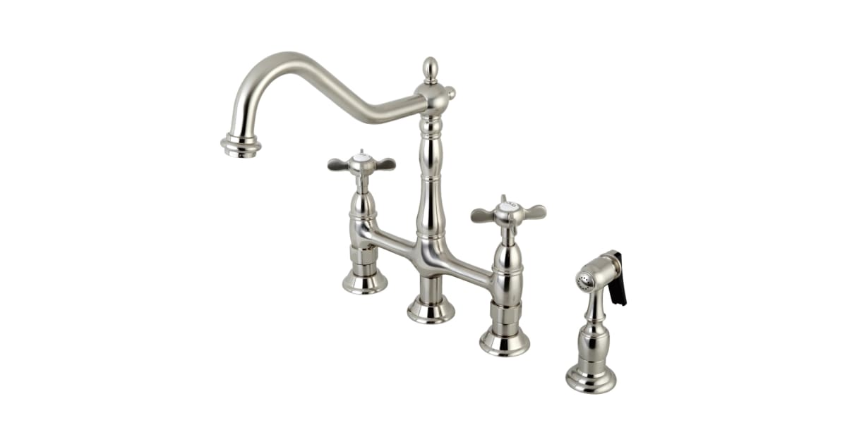 Kingston Brass KS1278BEXBS Essex 1.8 GPM Widespread Bridge