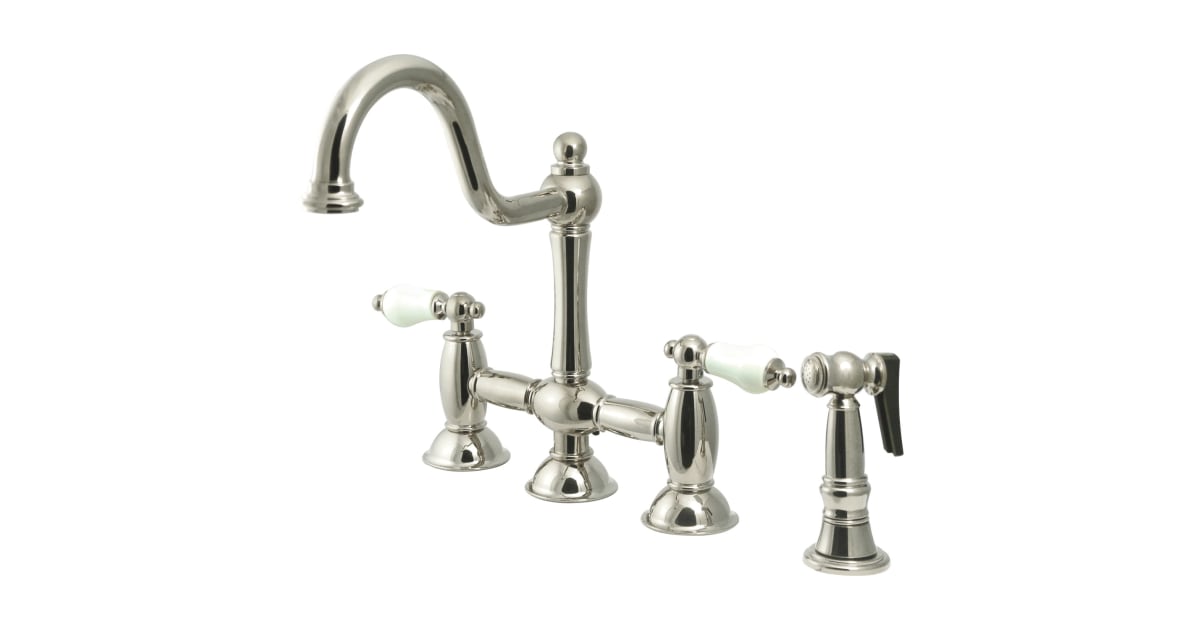 Kingston Brass KS3798PLBS Restoration Bridge