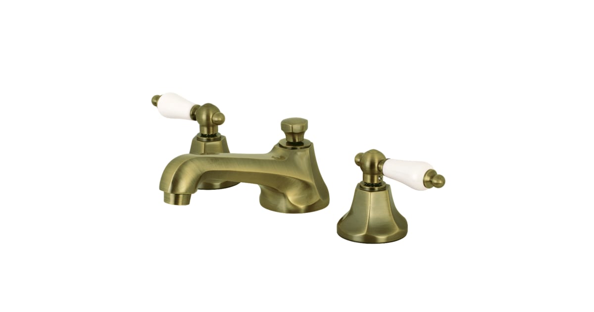 Kingston KS446 HL Metropolitan WC-Wasserhahn | 20,3-40,6 Cm Verstellbar | Messing, Keramikkartusche, Sechskant-Hebel
