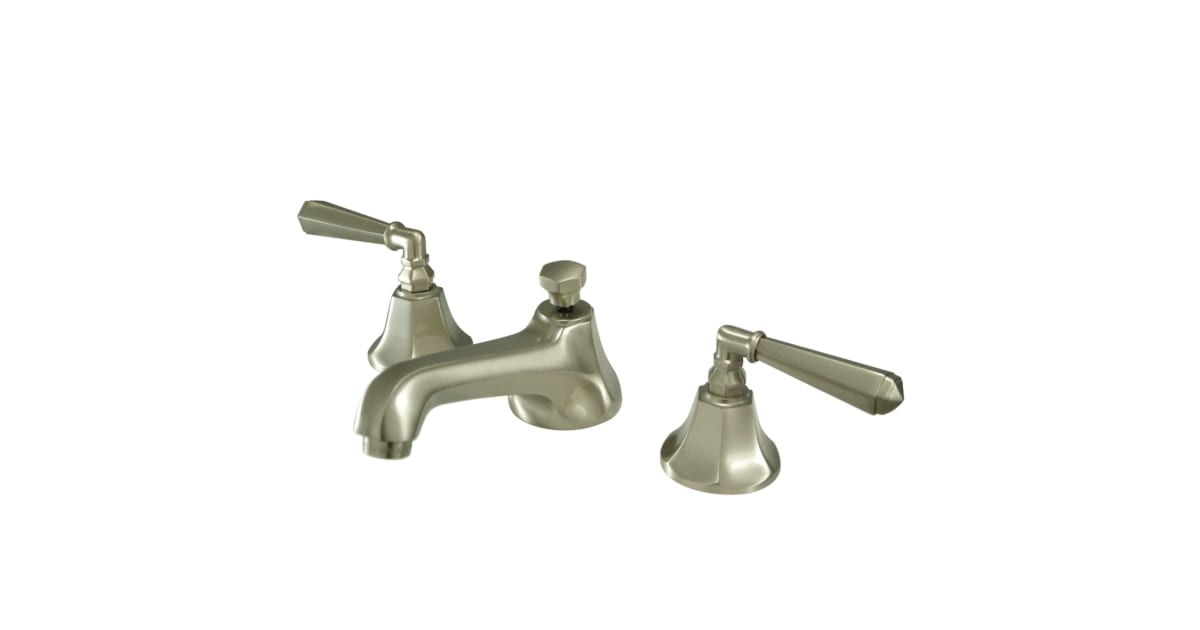 Kingston KS446 HL Metropolitan WC-Wasserhahn | 20,3-40,6 Cm Verstellbar | Messing, Keramikkartusche, Sechskant-Hebel