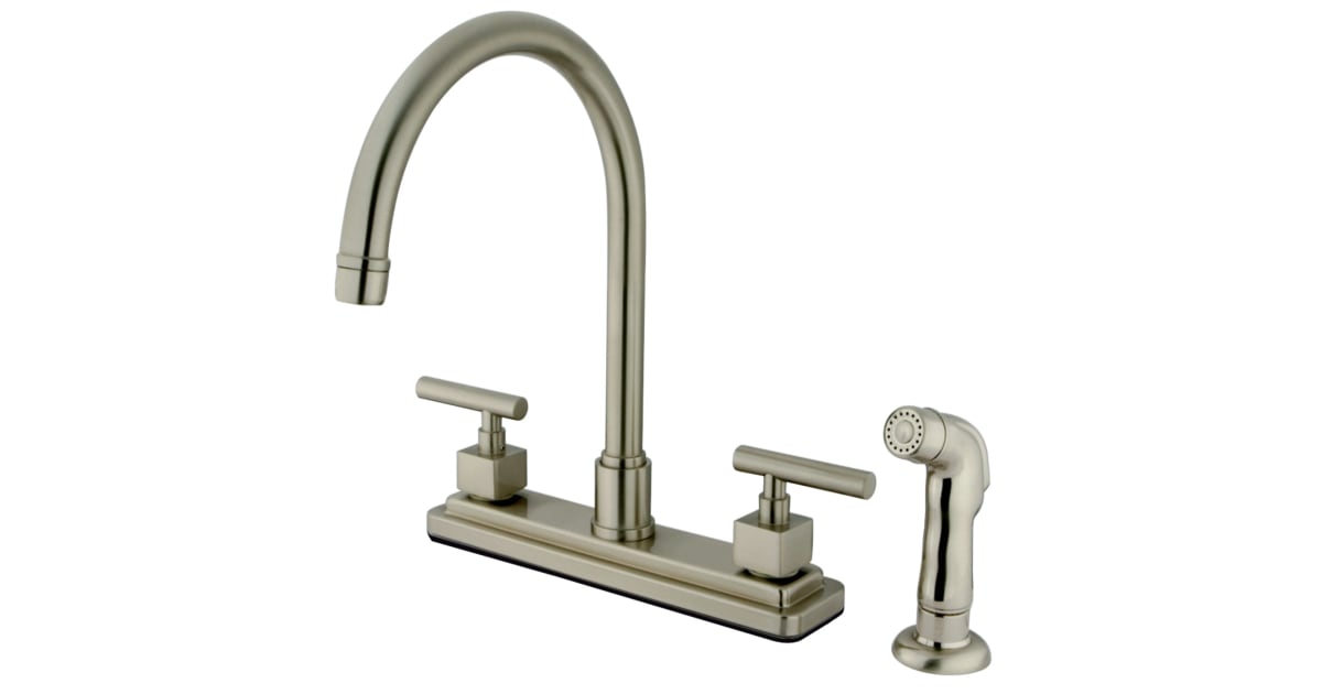 Kingston Brass KS8798CQL Claremont 1.8 GPM Standard Kitchen Faucet ...