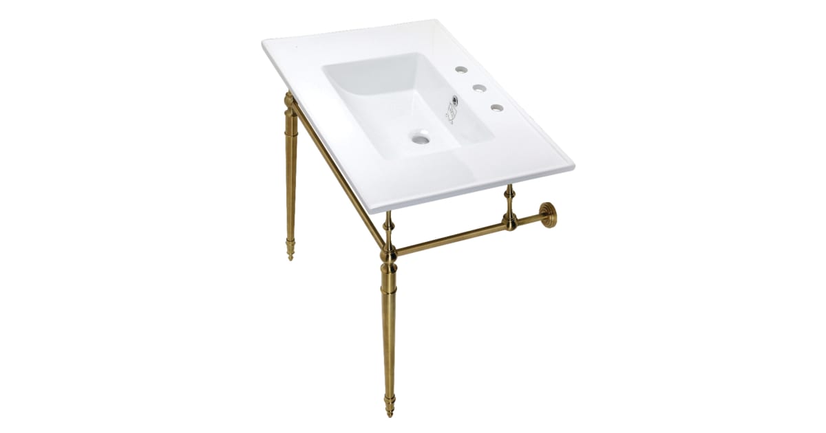 Kingston Brass KVPB31227W8BB Edwardian 31" Wide Console