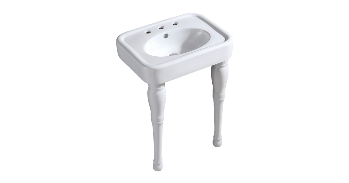 templeton ceramic 24 console bathroom sink with overflow