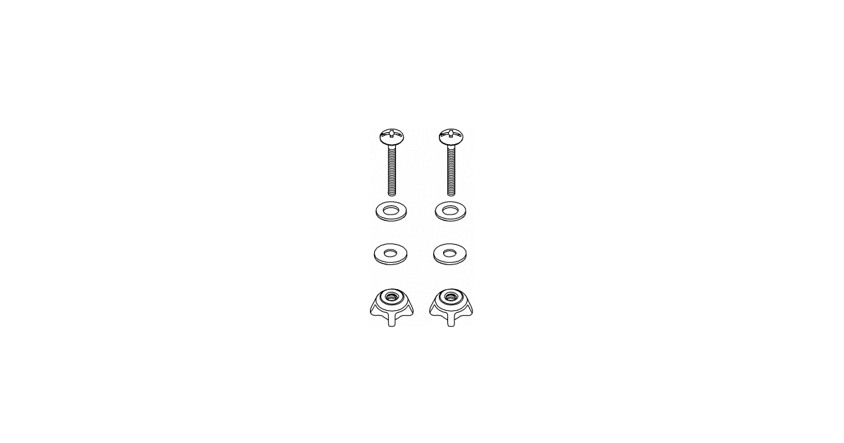Kohler 1104015 Toilet Seat Hardware Kit