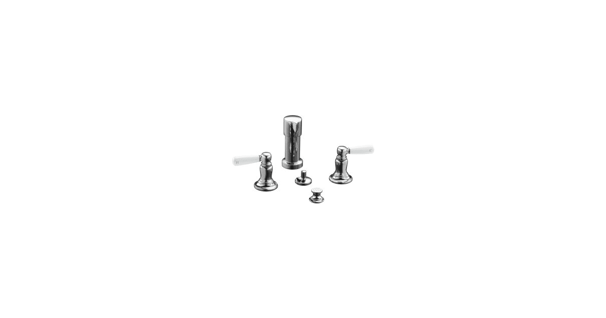 Kohler K105864PBV Bancroft™ Bidet Faucet with White