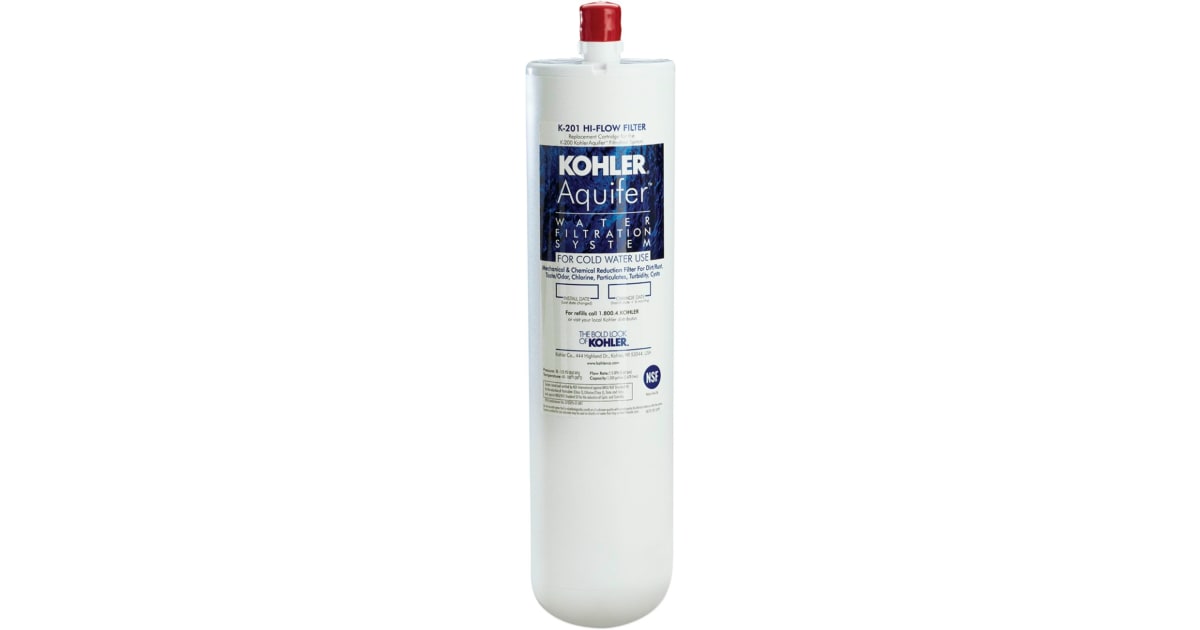 Kohler K201NA Aquifer Highflow Refill Filter Cartridge