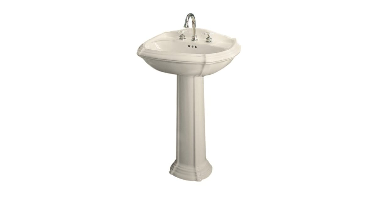 Kohler K2221447 Portrait pedestal lavatory with 4"