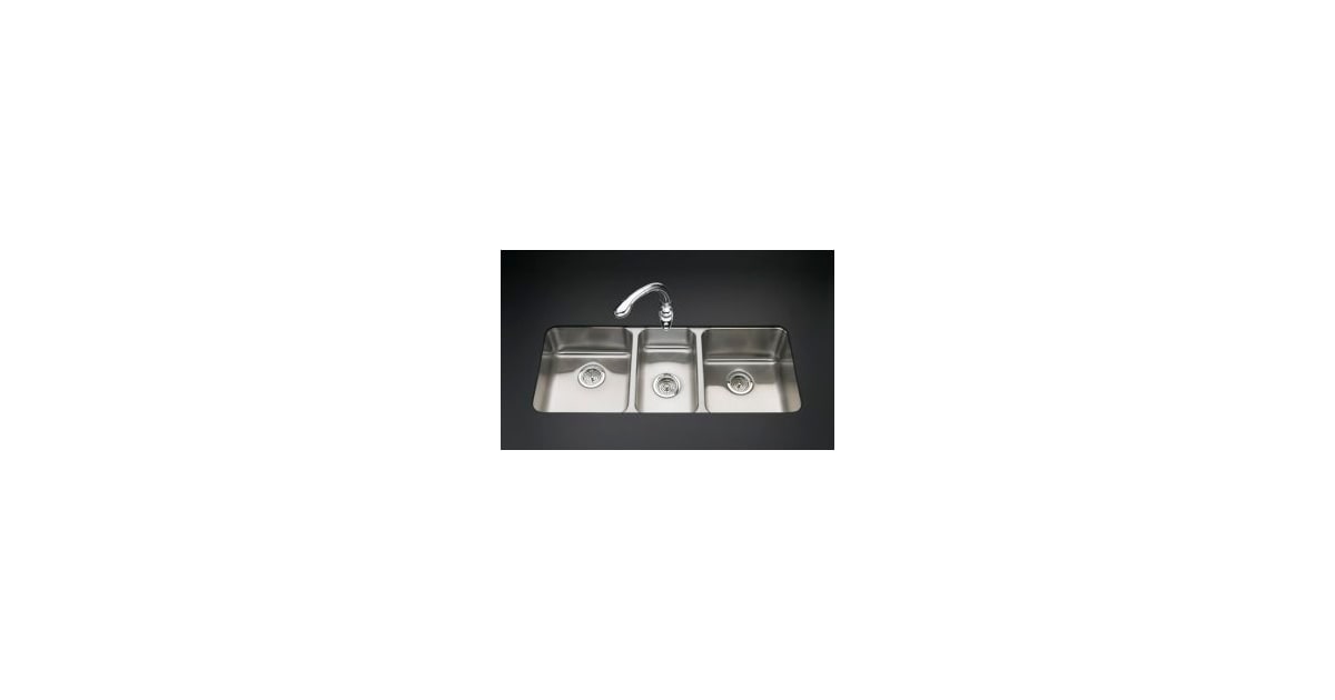 Kohler K3168LNA Triple Basin Stainless Steel Kitchen