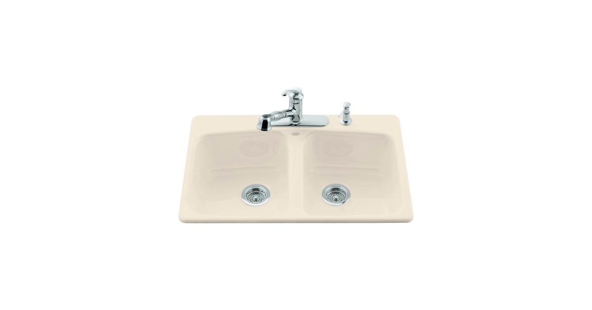 Kohler K5942547 Brookfield 33" Double Basin TopMount
