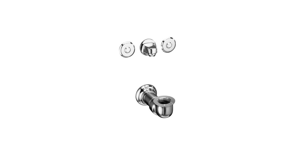Kohler K-7482-H-CP Double Handle Widespread Wall Mounted Bathroom ...