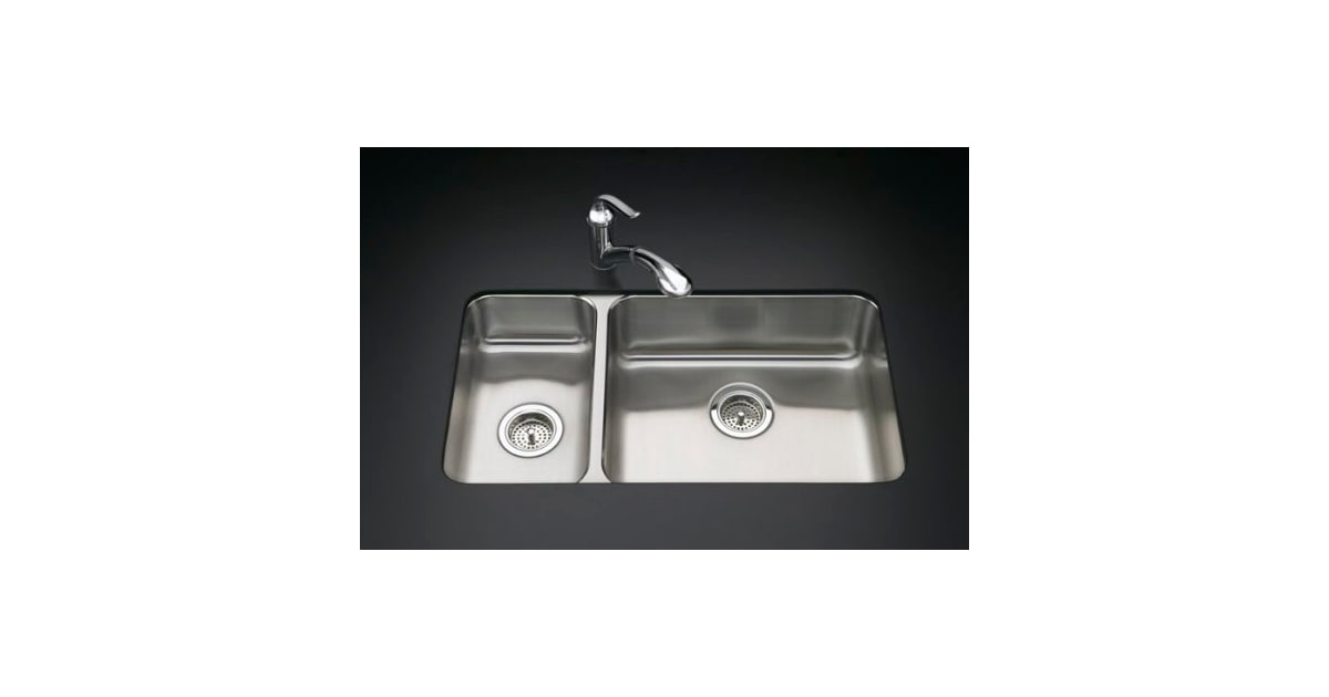 Kohler K3325LNA Fixture Kitchen Sink Stainless Steel
