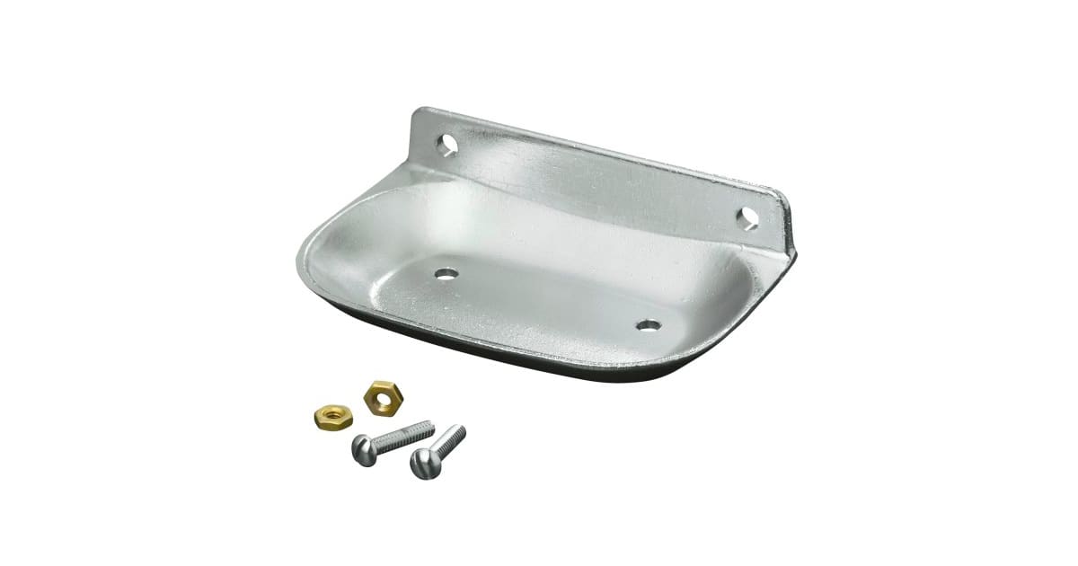 Moen Wall-Mount Soap Holder in Stainless Steel in the Soap Dishes