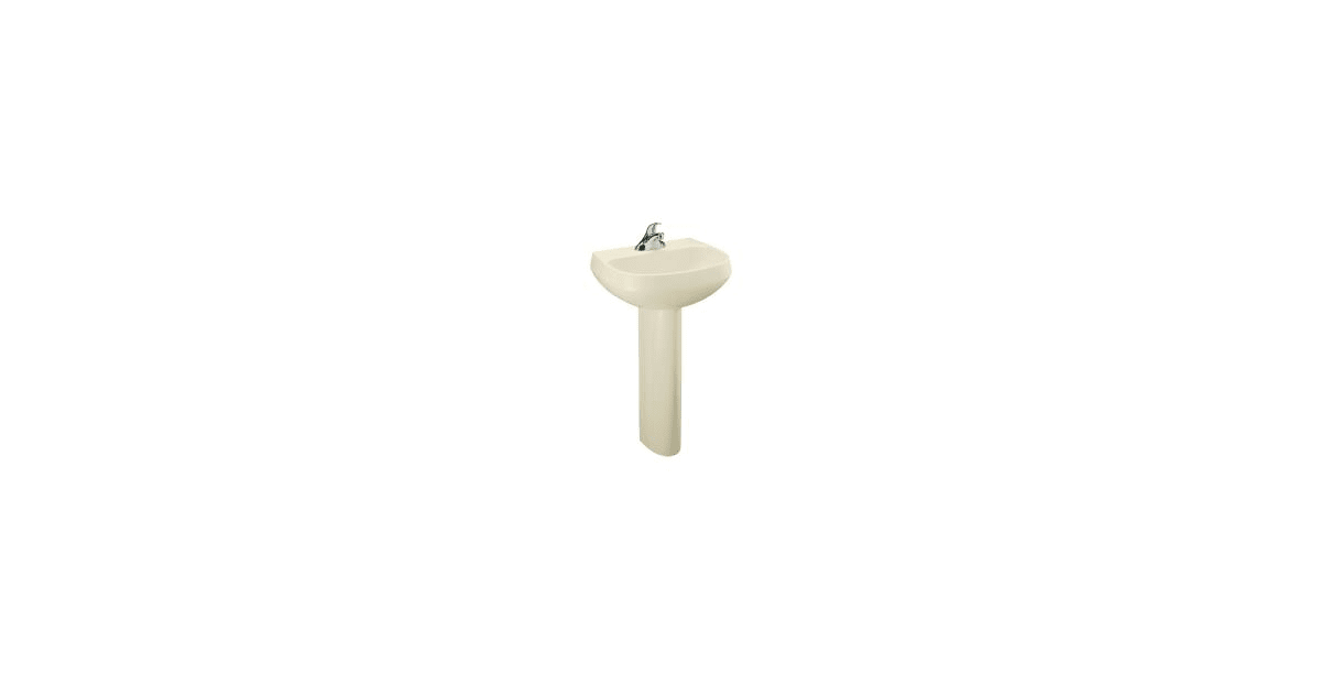 Kohler K2293847 Wellworth Pedestal Sink with 8" Faucet