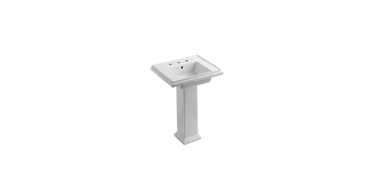 Kohler K284480 Tresham 24" Pedestal Bathroom Sink with