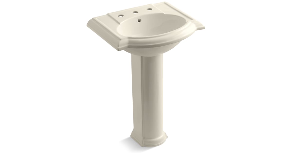 Kohler K2286847 Devonshire 24" Pedestal Bathroom Sink