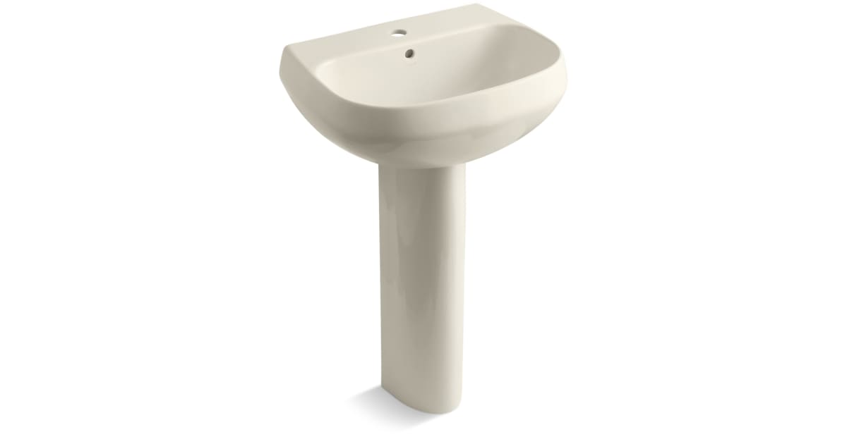 Kohler K2293147 Wellworth pedestal lavatory with