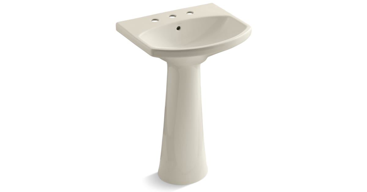 Kohler K2362847 Cimarron Pedestal Bathroom Sink with 8"