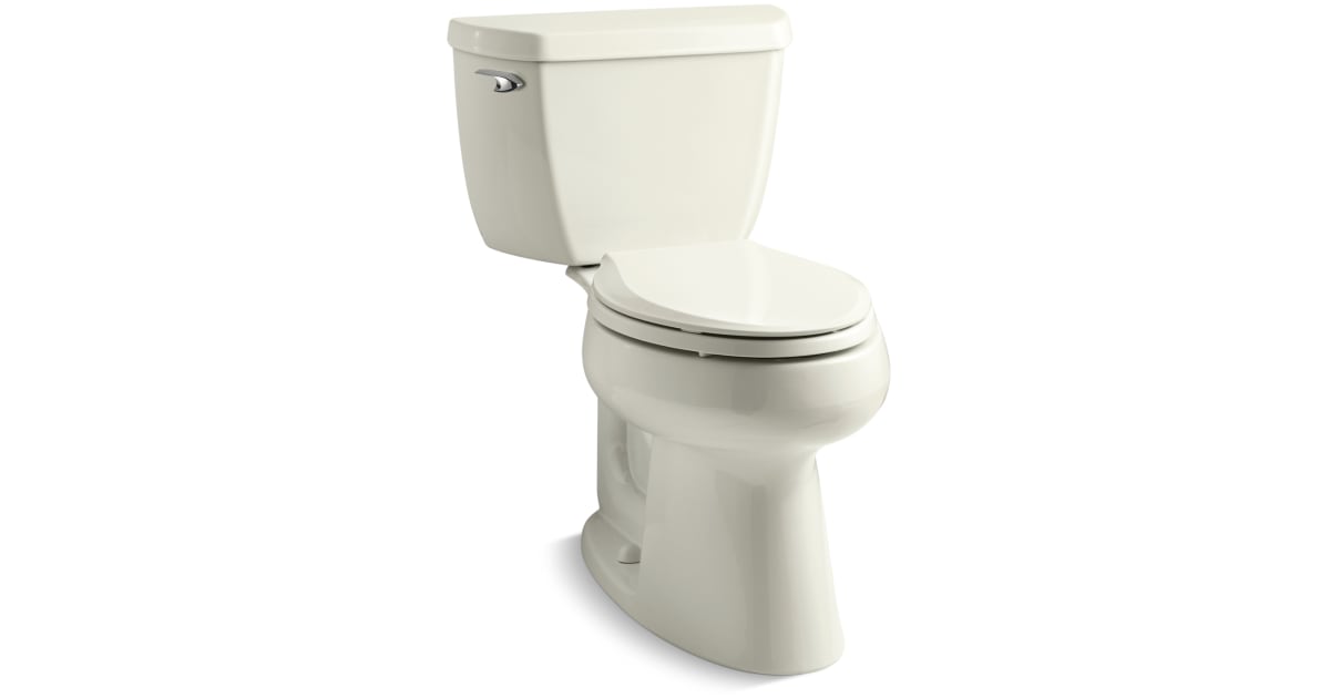 KOHLER Black Black Rough-In WaterSense Elongated Toilet at