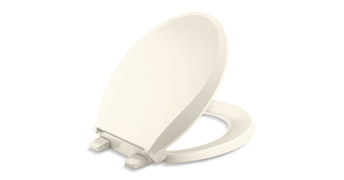 Kohler K-4639-0 WC-Sitz Mit Soft-Close Funktion – Weiß, Passend Für Runde Toiletten, Einfach Zu Reinigen