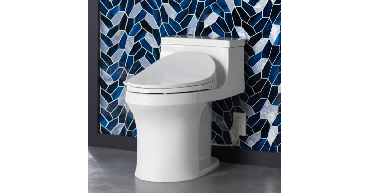 Kohler K-5172-4108-0 San Souci 1-Piece 1.28 GPF Elongated Toilet