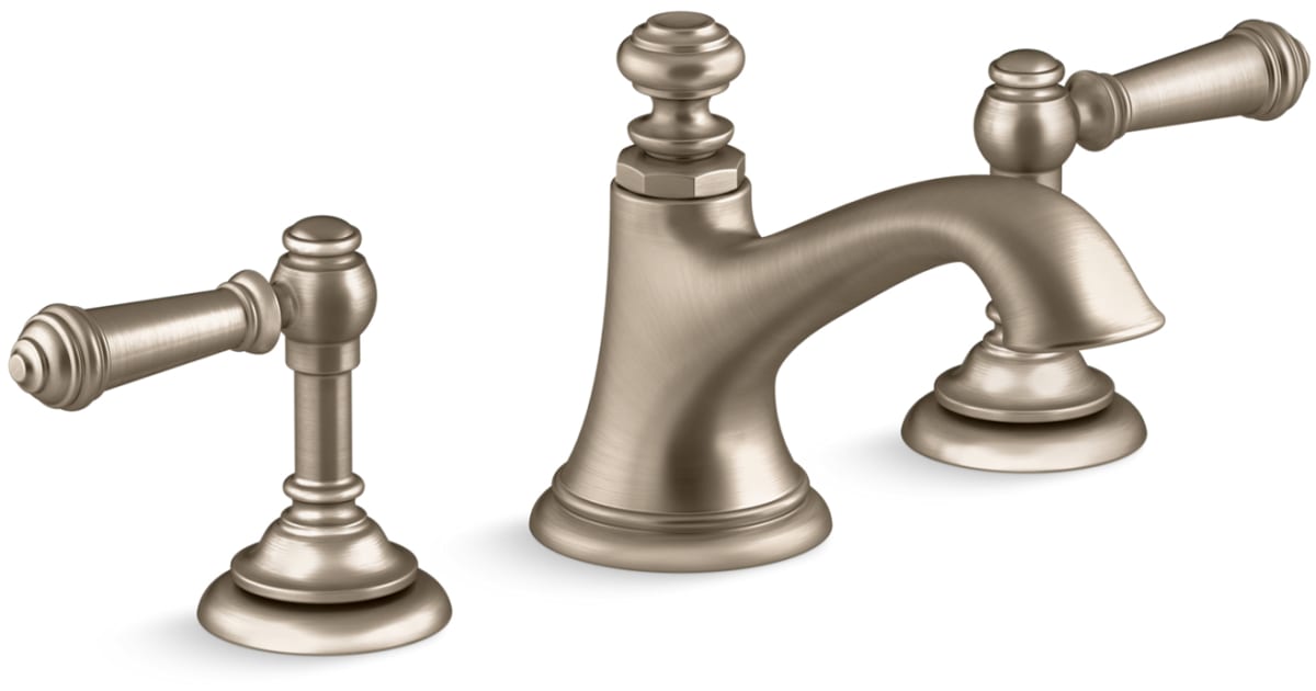 Kohler K-72759-4-BV Artifacts Widespread Bathroom Faucet with Bell