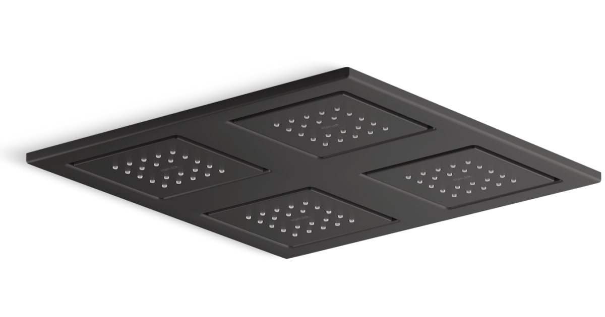Kohler K98740BL WaterTile Rain 97/8" Square 2.4 GPM