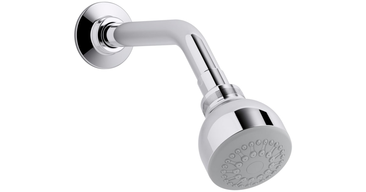 KOHLER Coralais Duschkopf – 1,5 GPM, Poliertes Chrom, Mit MasterClean Düsen