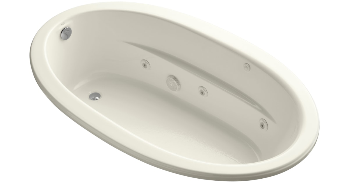 Kohler K1164S196 Sunward 72" Drop In Whirlpool Bath Tub