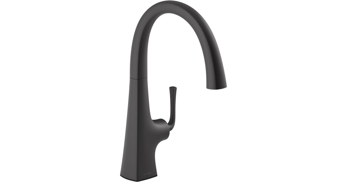 Kohler K-22065-BL Graze 1.5 GPM Single Hole Bar Faucet | Ferguson Home