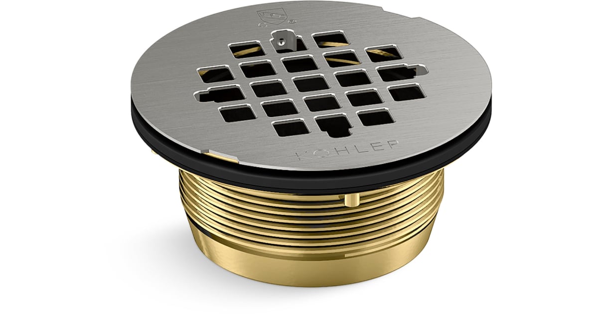 Kohler K22675BS Round Grid Shower Drain