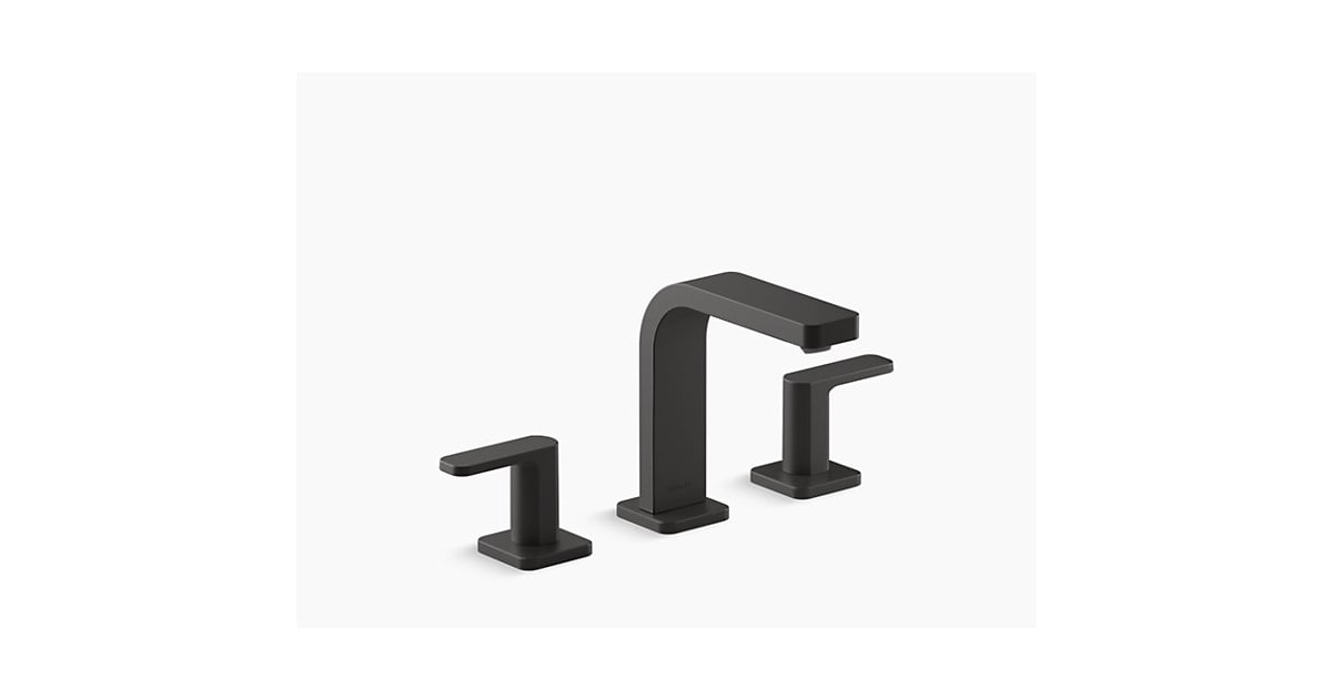 Kohler K234844KBL Parallel 1.0 GPM Widespread Bathroom