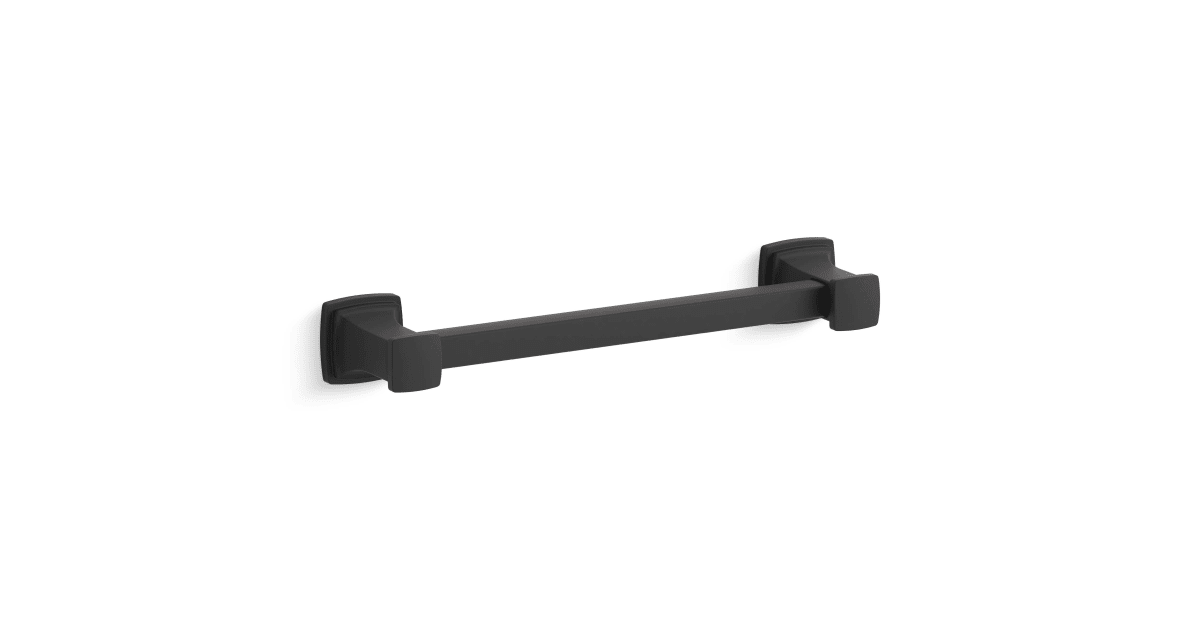 KOHLER Riff 7 in. (178 mm) Center-to-Center Cabinet Pull in Matte Black